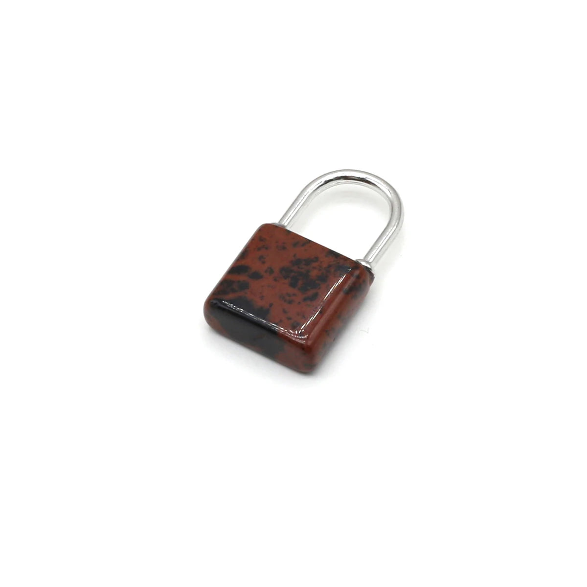 1pc Gemstone Lock Pendant