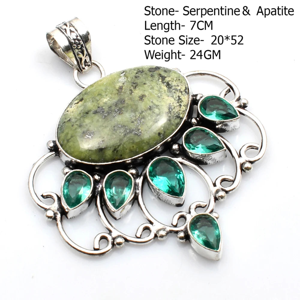 Silver Stone Artisan Crafted Pendants