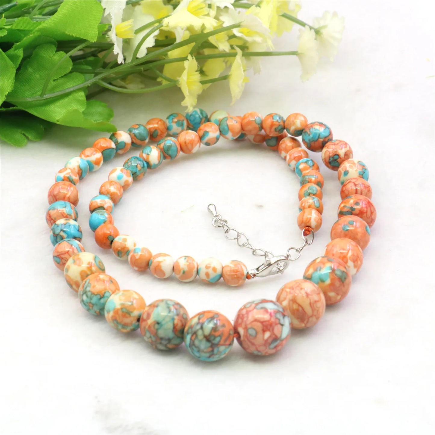6-14mm Rainflower Bead Strand