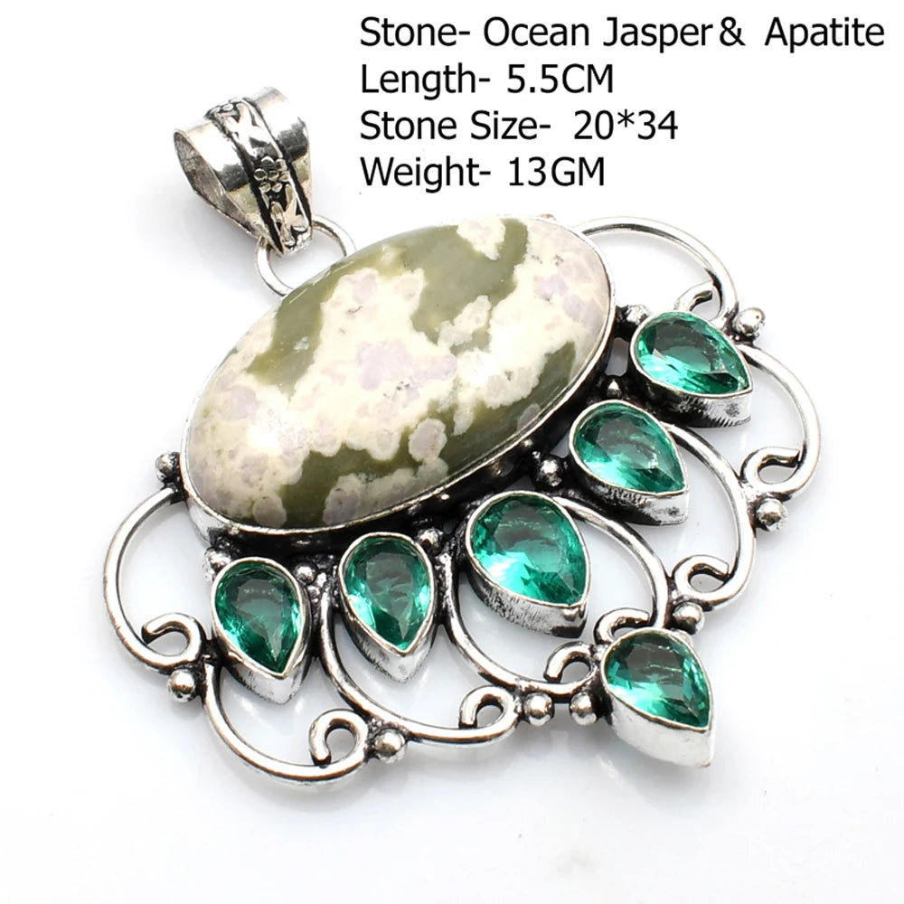 Silver Stone Artisan Crafted Pendants