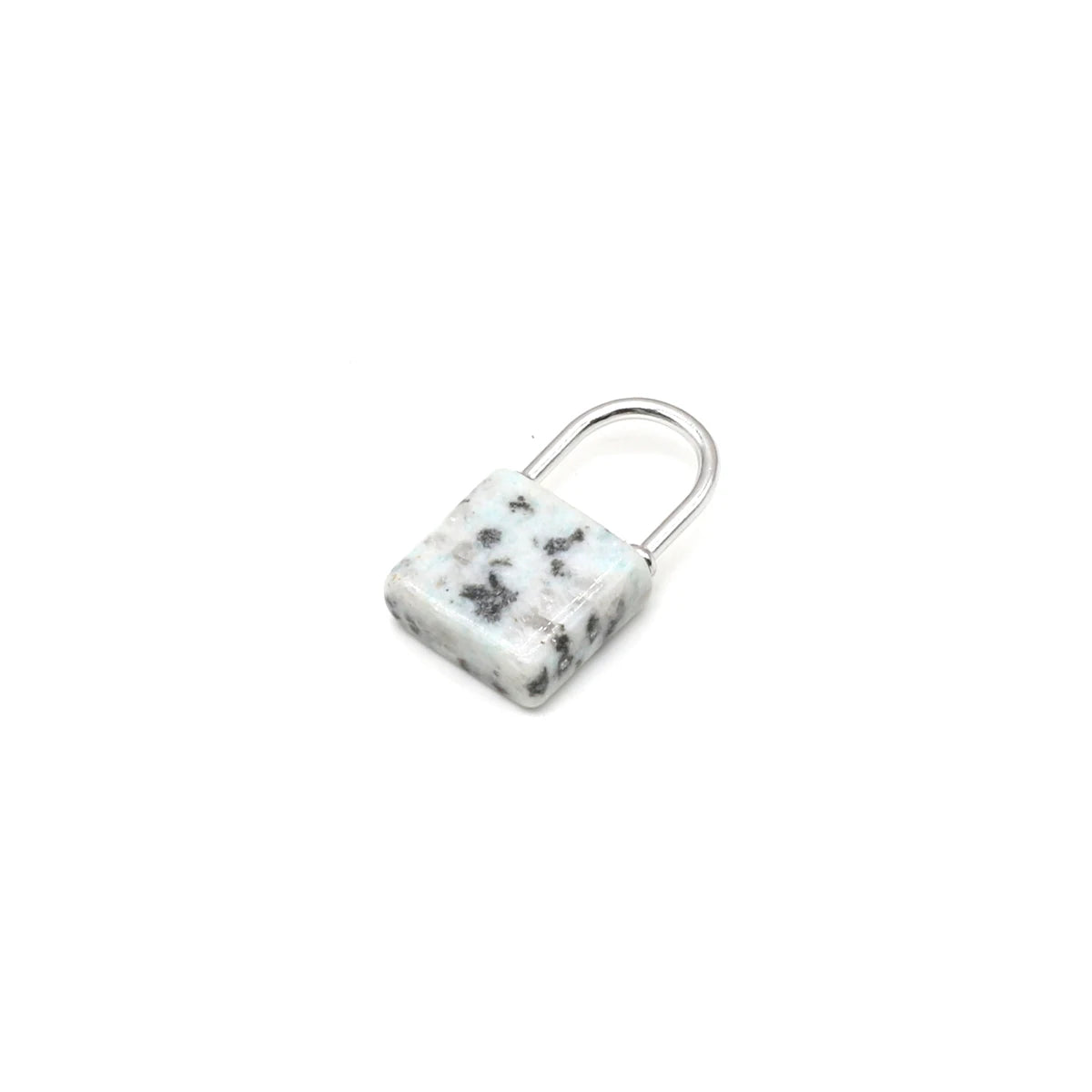 1pc Gemstone Lock Pendant