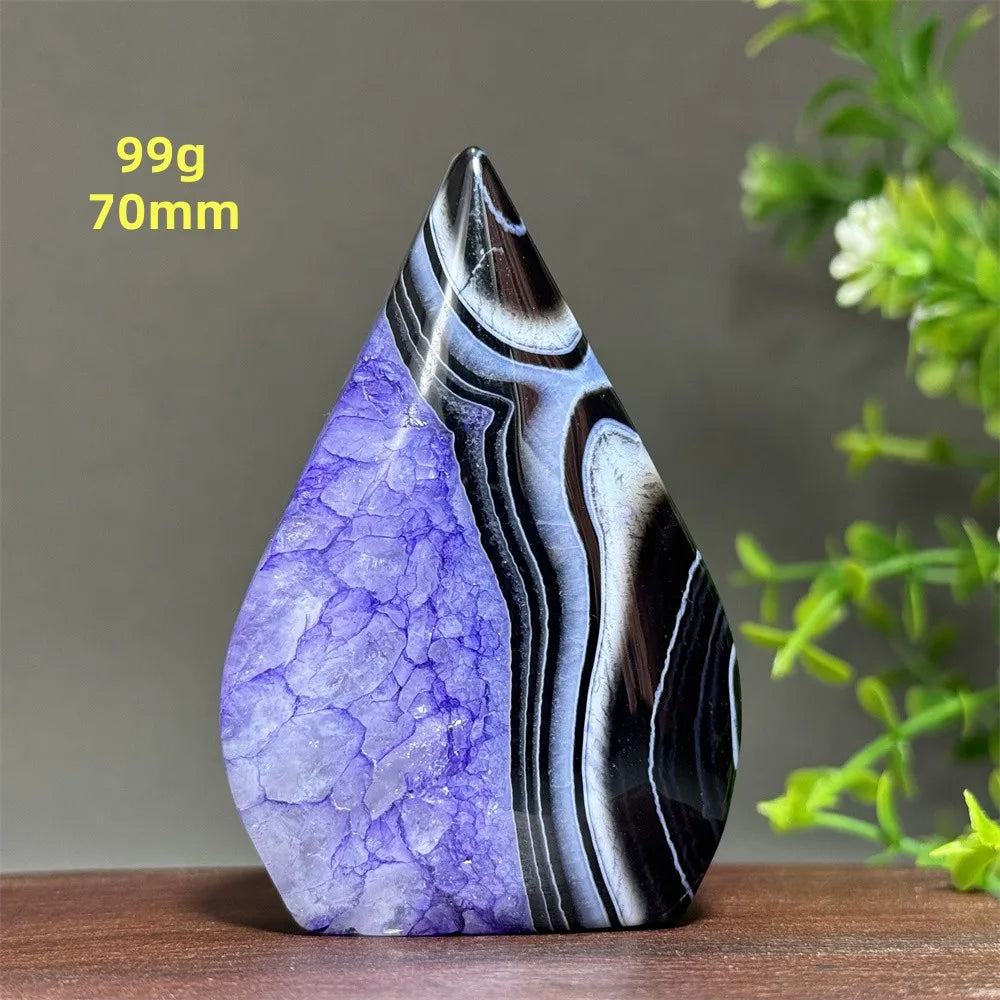 Natural Purple Agate Free-Form Torch