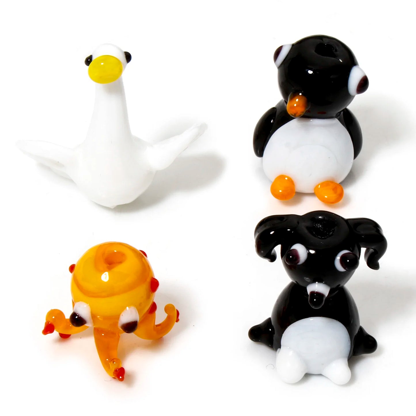 2 pcs Animal Handmade Lampwork Glass Beads