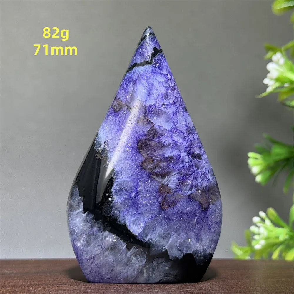 Natural Purple Agate Free-Form Torch