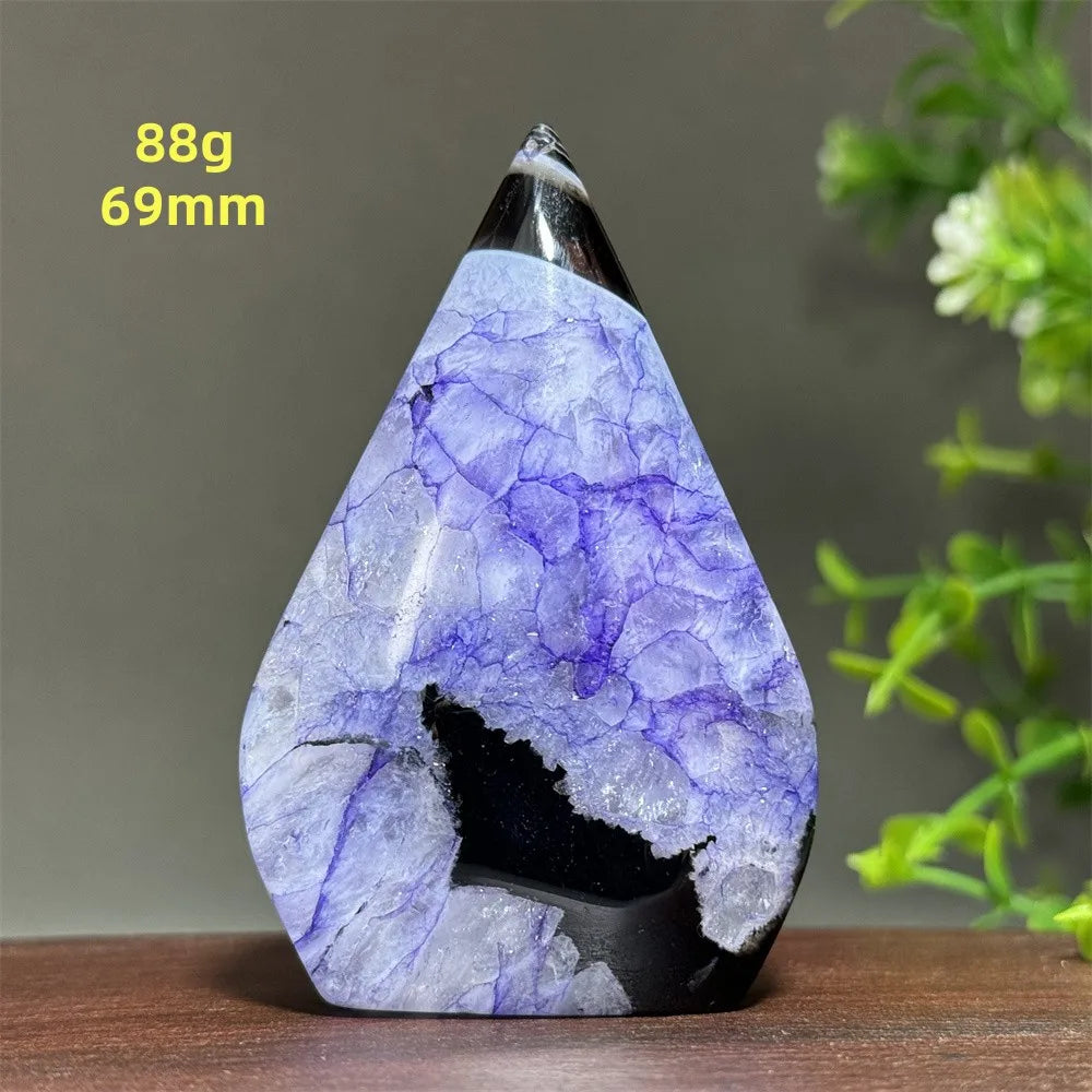 Natural Purple Agate Free-Form Torch