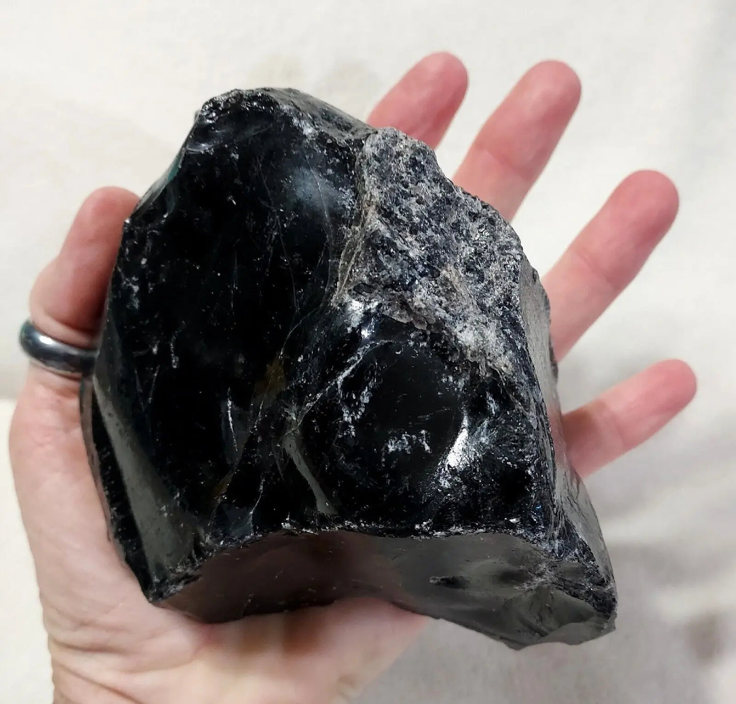 Massive Raw Black Obsidian Specimens