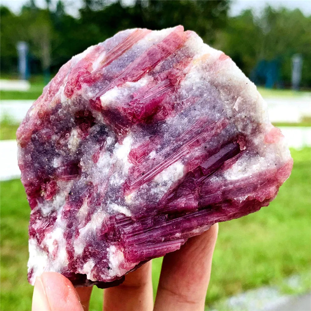 Natural Pink Tourmaline Crystal Specimen