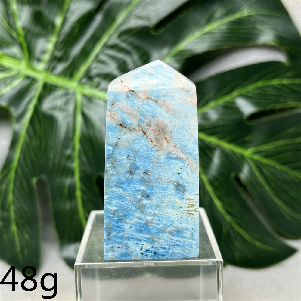 Natural Dominican Larimar Tower