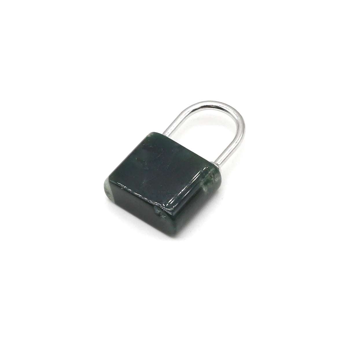 1pc Gemstone Lock Pendant