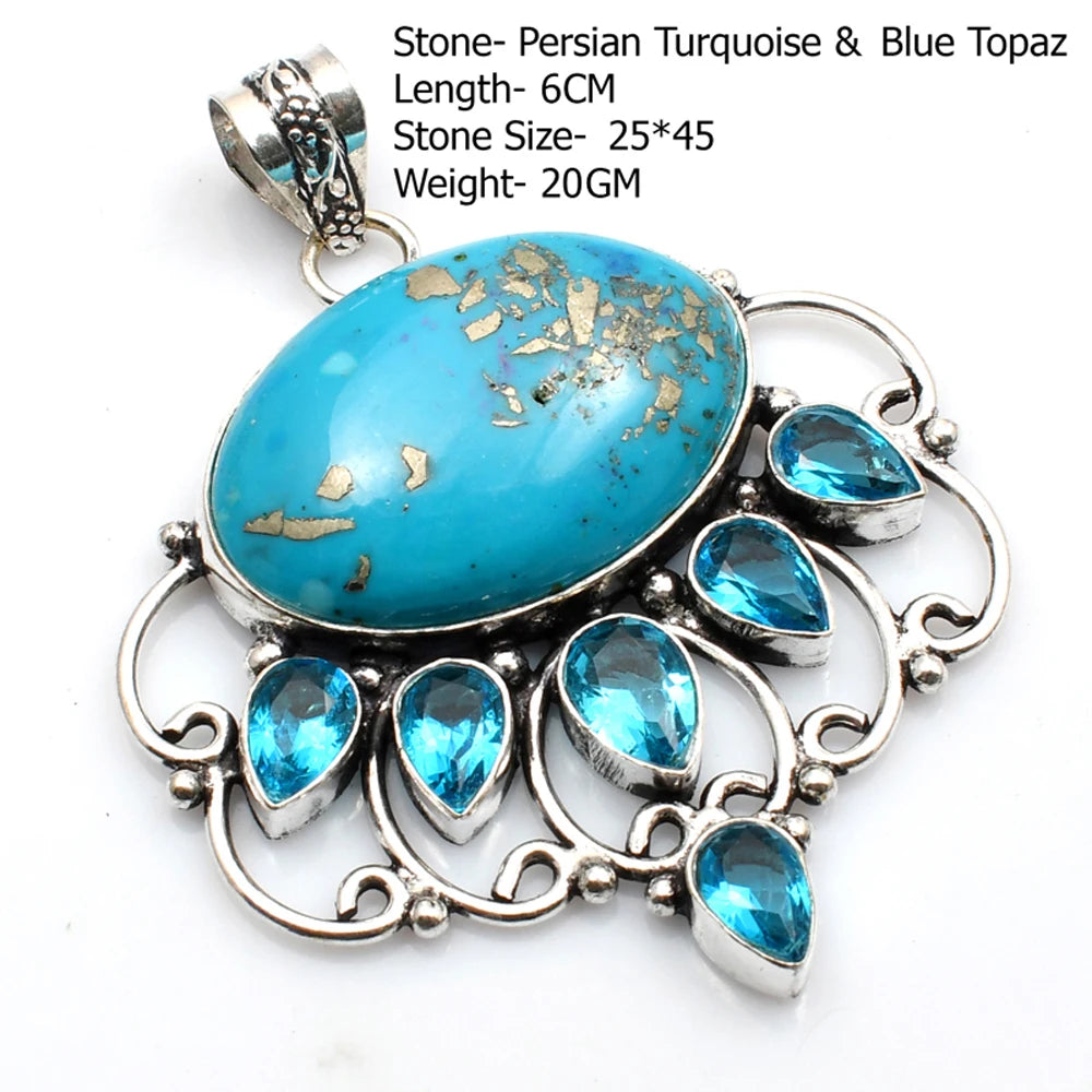 Silver Stone Artisan Crafted Pendants