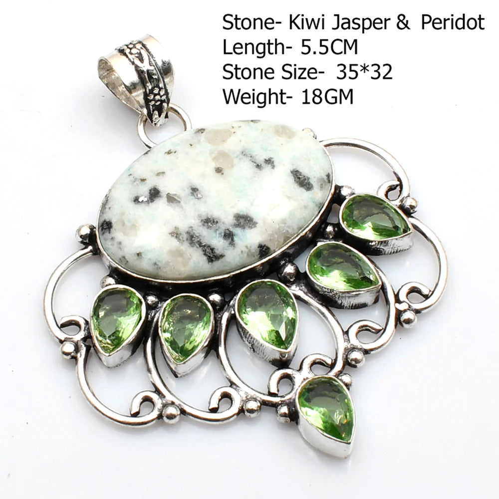 Silver Stone Artisan Crafted Pendants