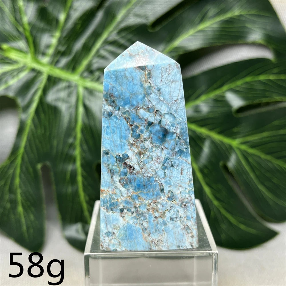 Natural Dominican Larimar Tower