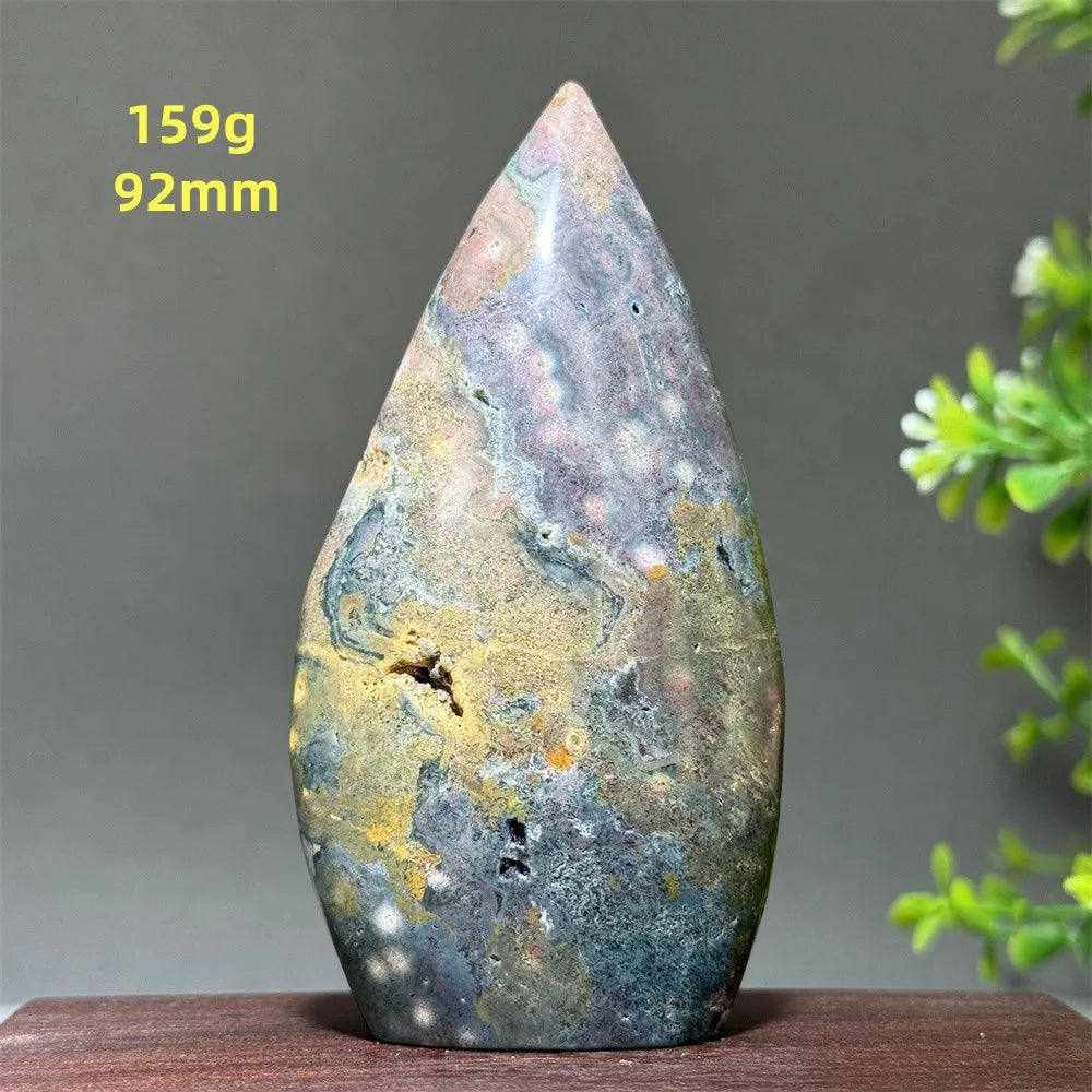 Natural Marine Jasper Free-Form Torch