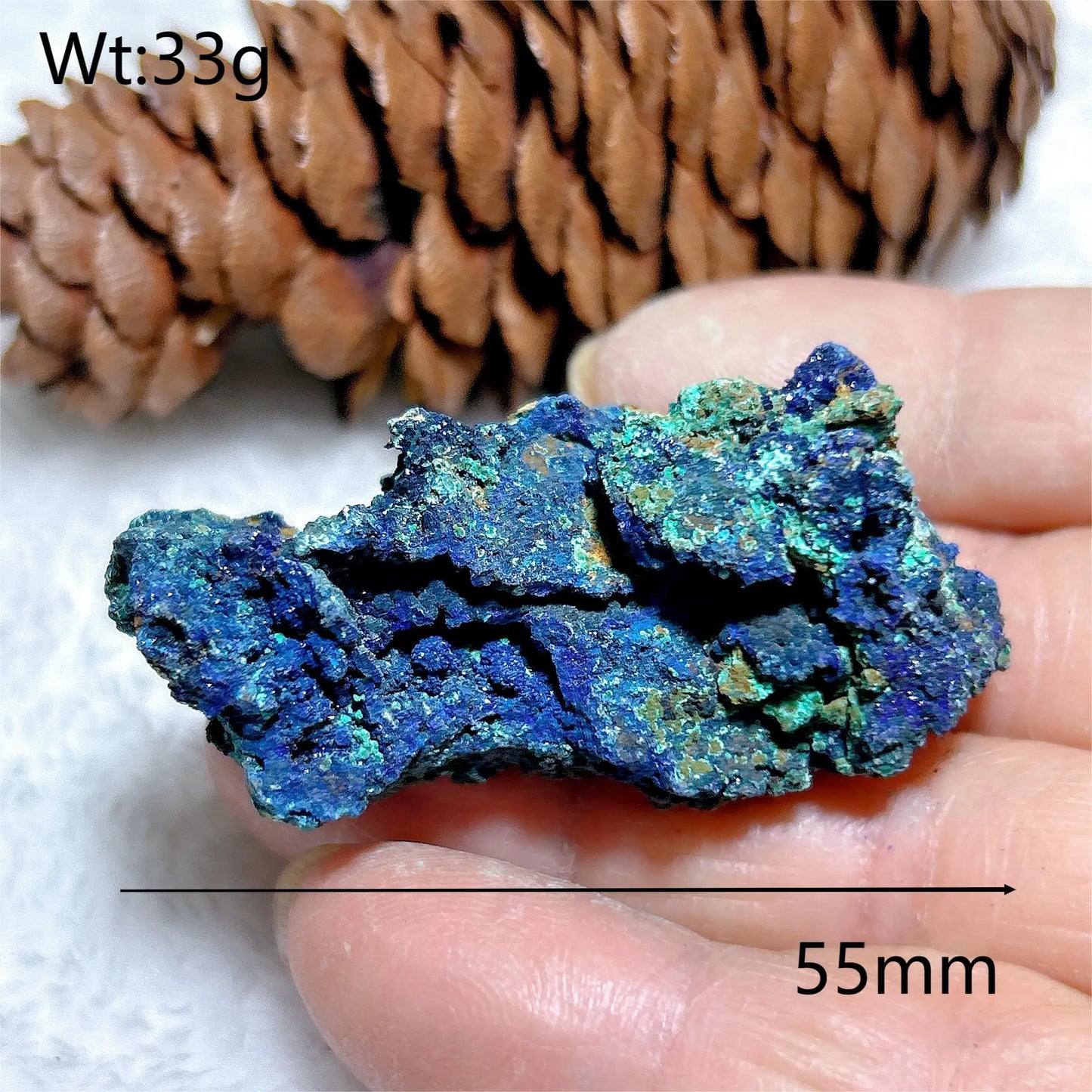 HQ Natural Chrysocolla With Azurite Specimen Medium