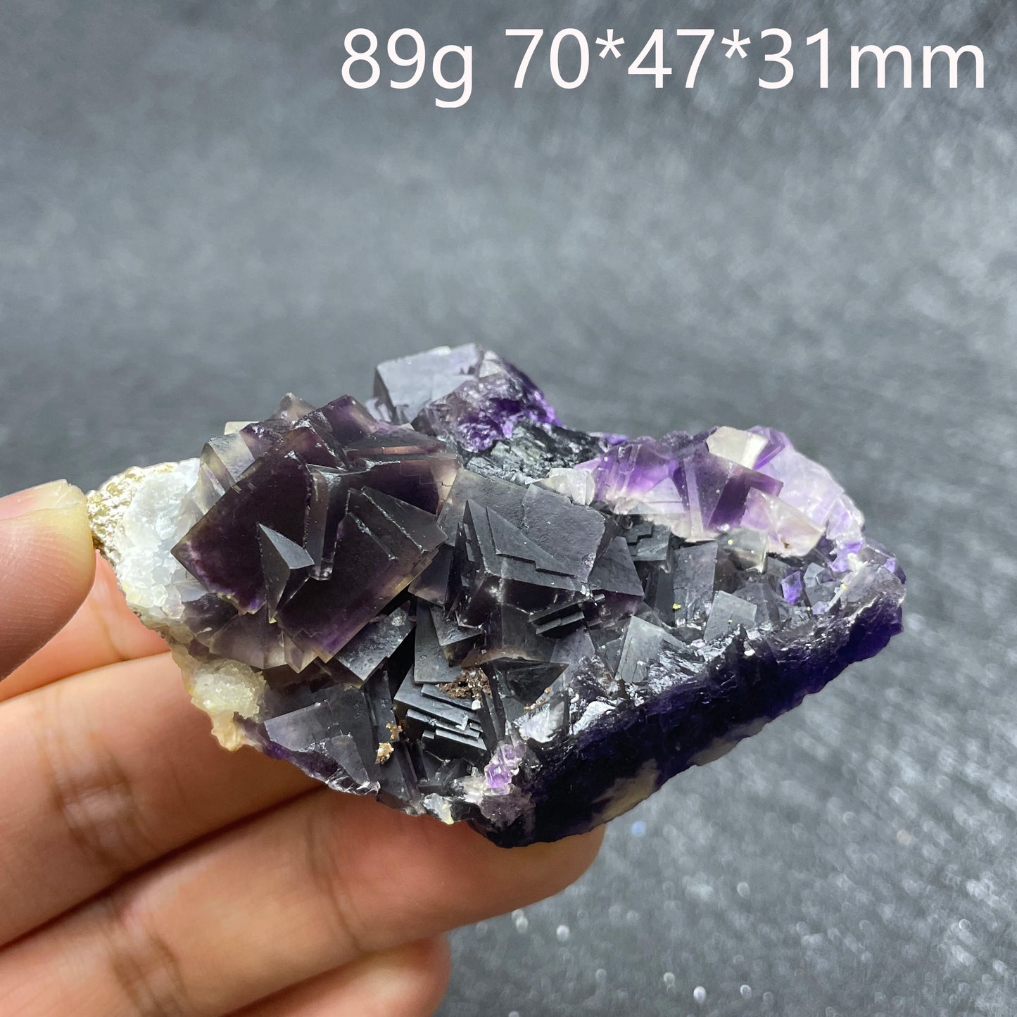 Natural Raw Purple Fluorite Crystal