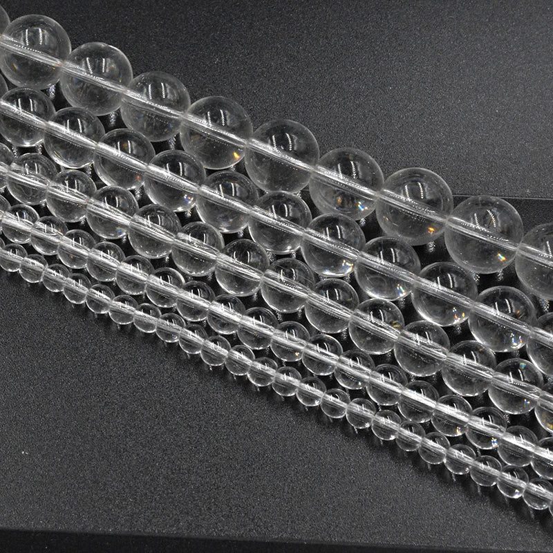 Natural Clear Quartz Bead Strand