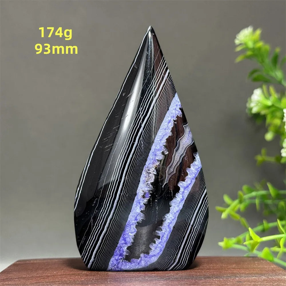 Natural Purple Agate Free-Form Torch