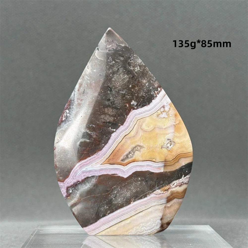 Natural Mexican Crazy Lace Agate Freeform Torch