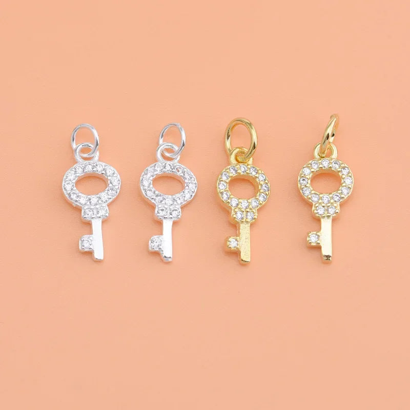 925 Sterling Silver Small Key Pendant