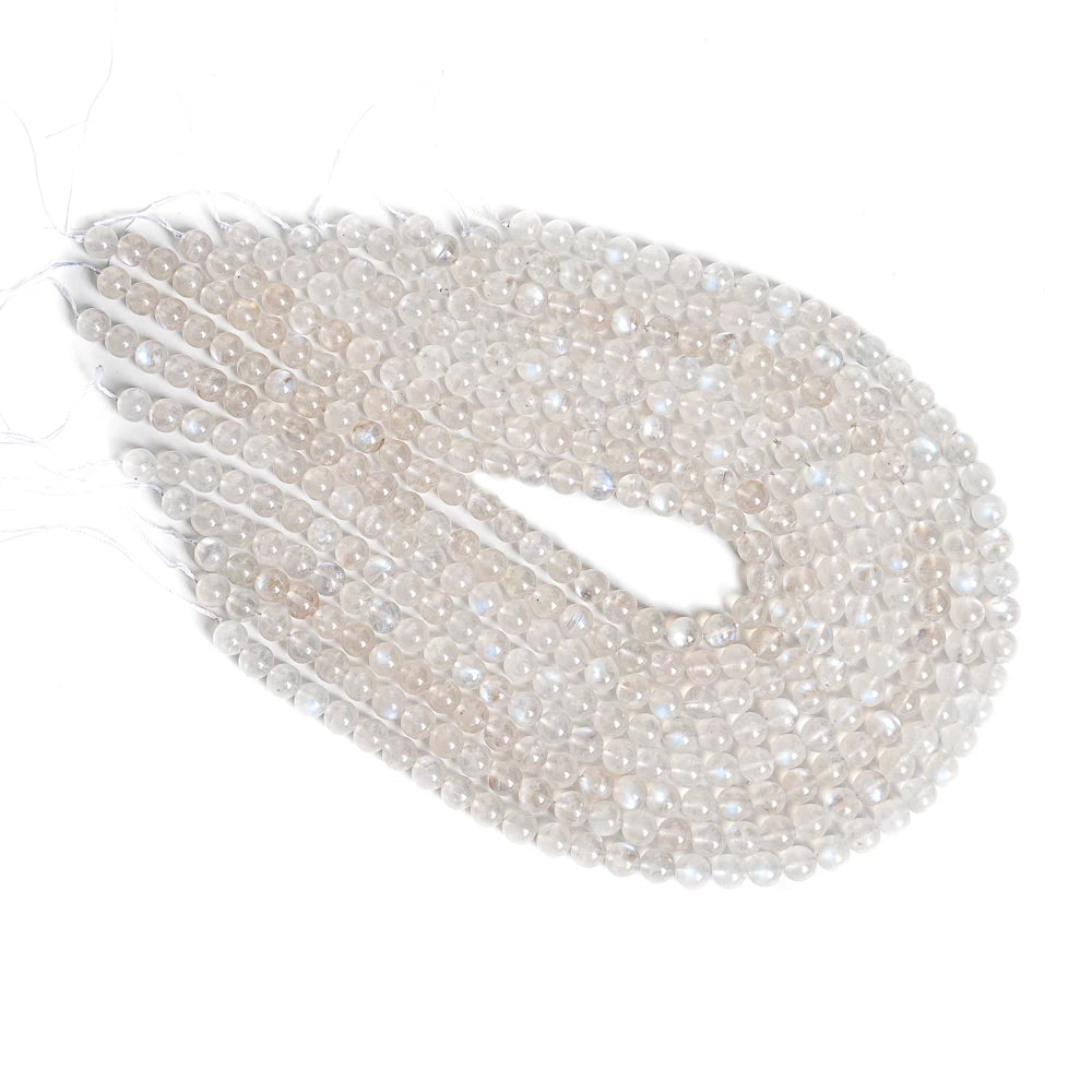 HQ Natural Rainbow Moonstone Bead Strand (8mm, 49pcs)