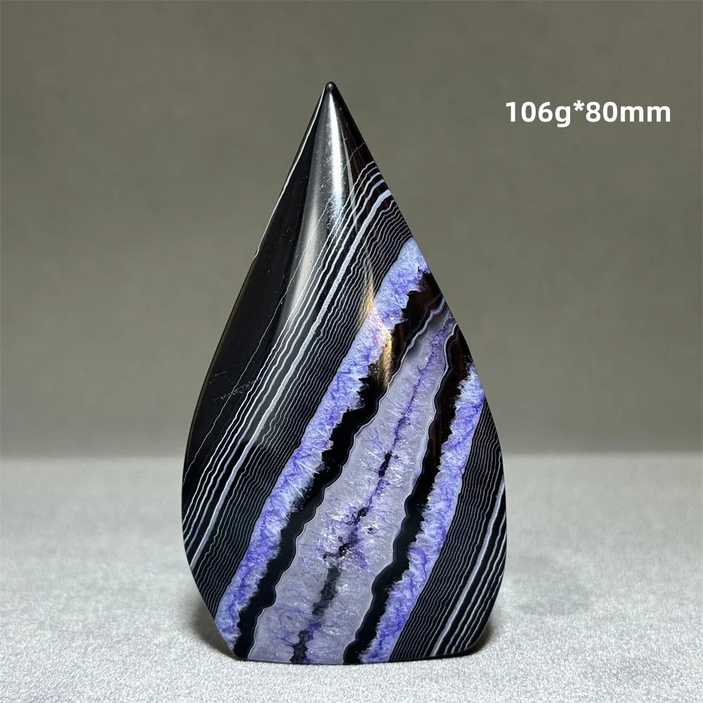 Enhanced Purple Agate Free Form Torch