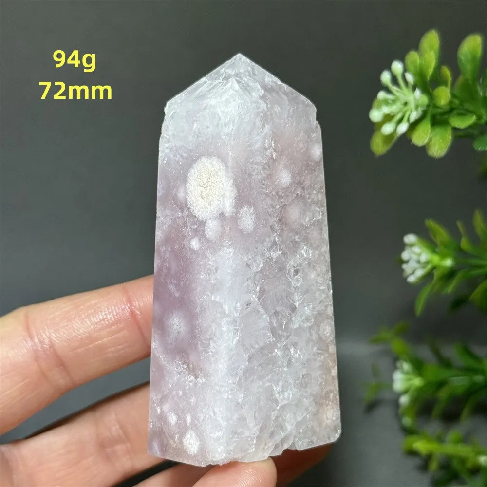 HQ Pink Amethyst Flower Agate Tower