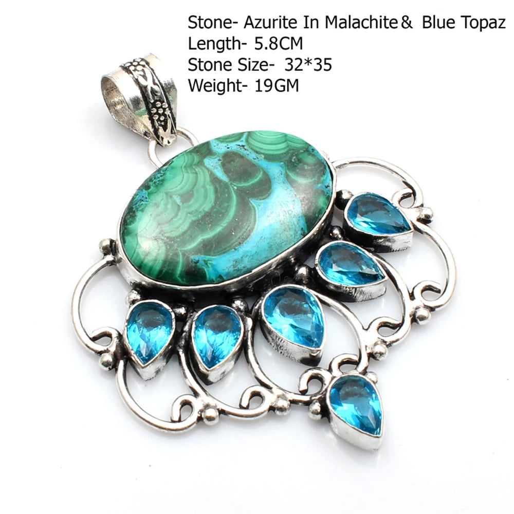 Silver Stone Artisan Crafted Pendants
