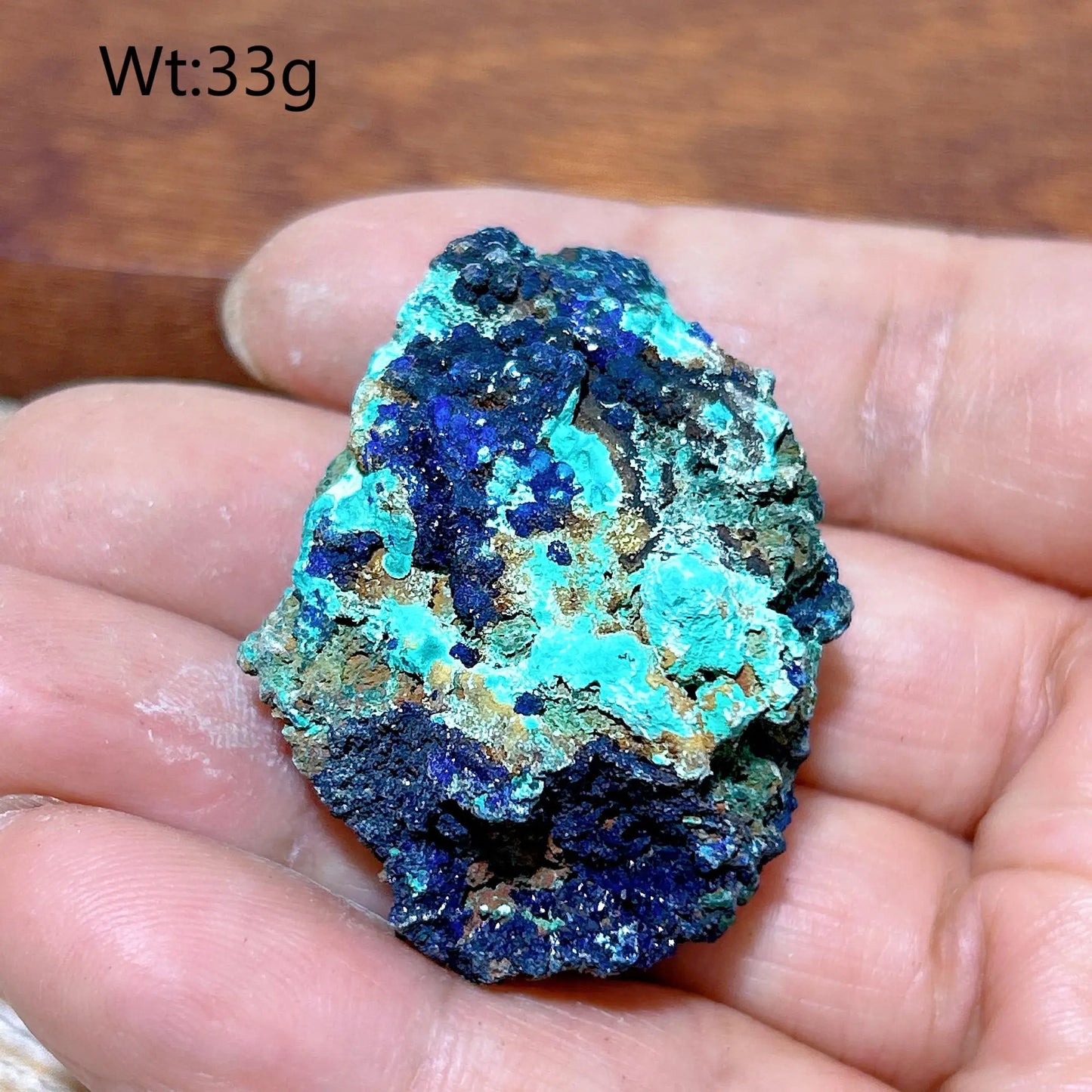 HQ Natural Chrysocolla With Azurite Specimen Medium