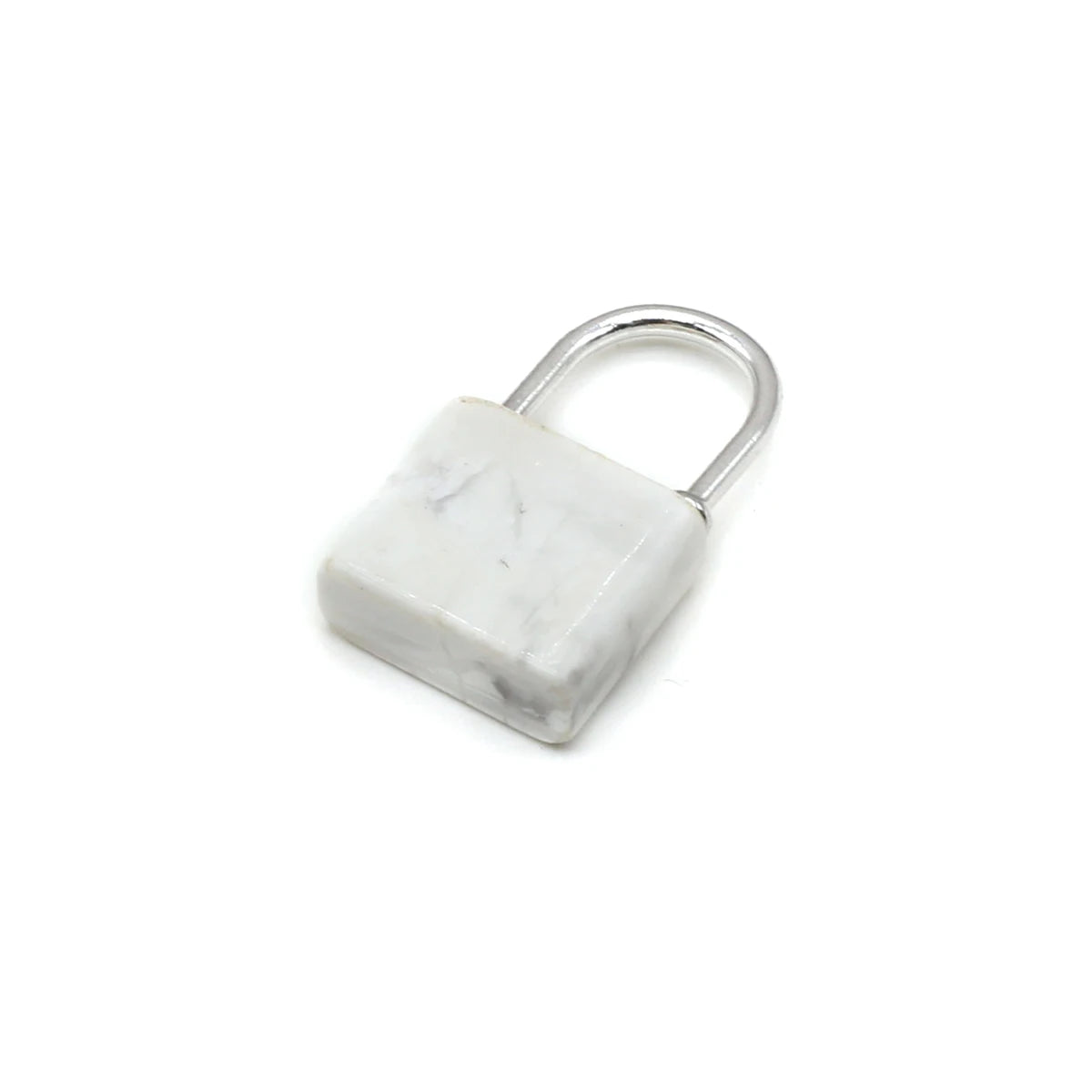 1pc Gemstone Lock Pendant