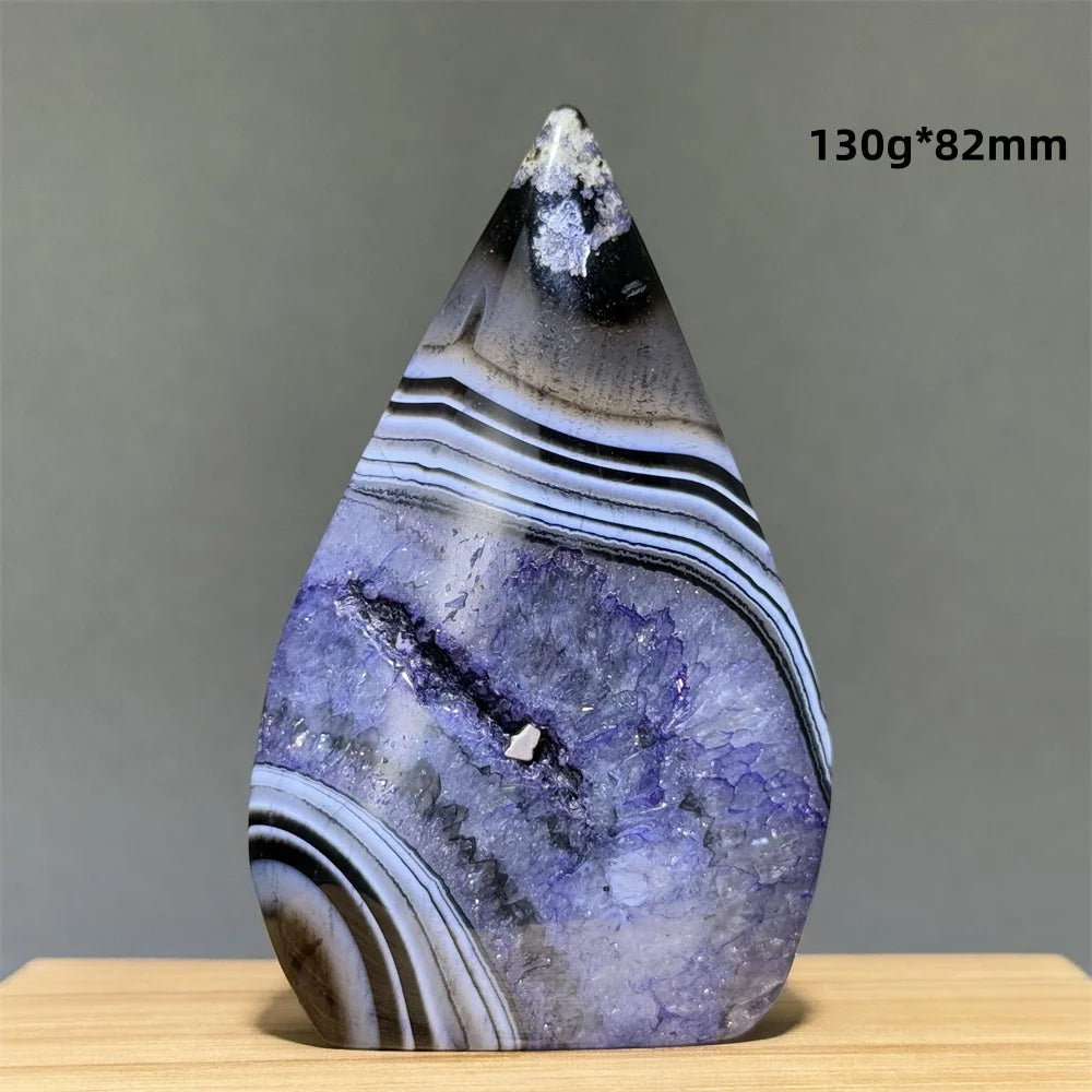 Enhanced Purple Agate Free Form Torch