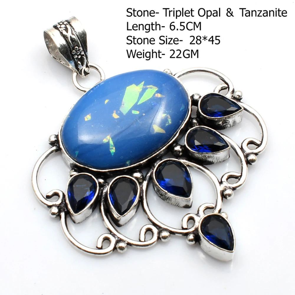 Silver Stone Artisan Crafted Pendants