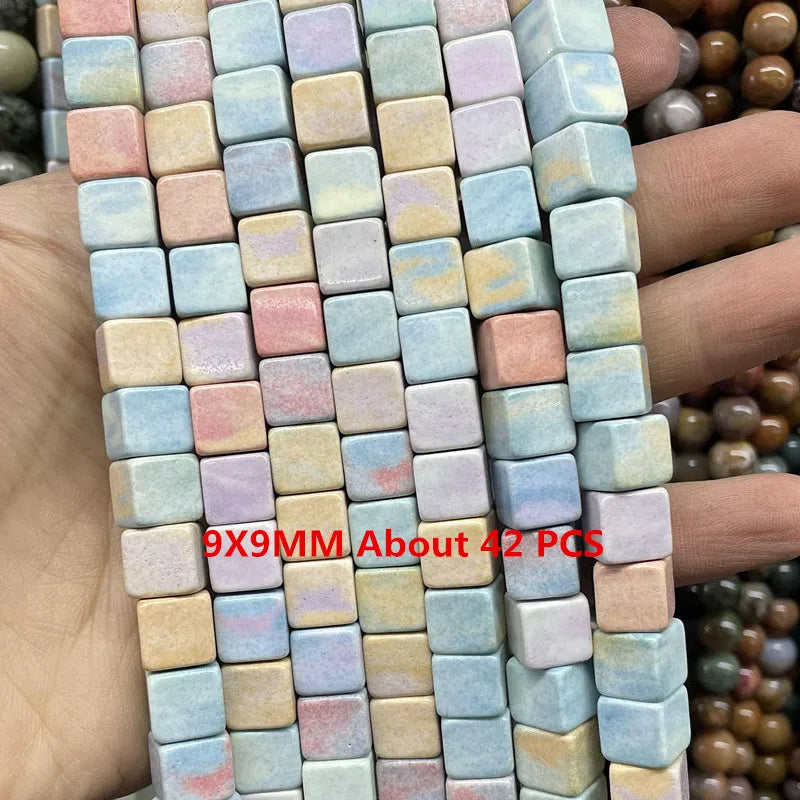 Pastel Rainbow Agate Bead Strand