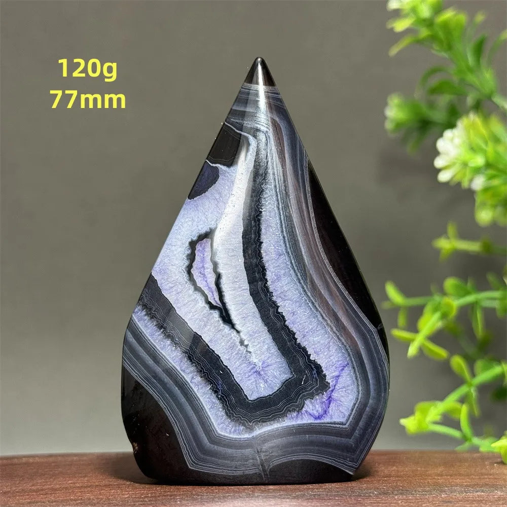 Natural Purple Agate Free-Form Torch