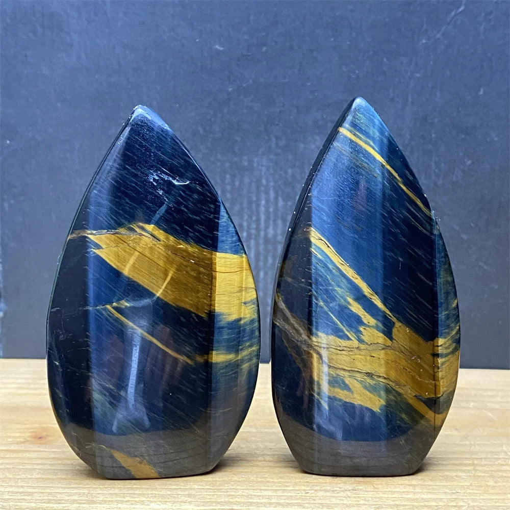 Natural Golden Blue Tigers Eye Torch