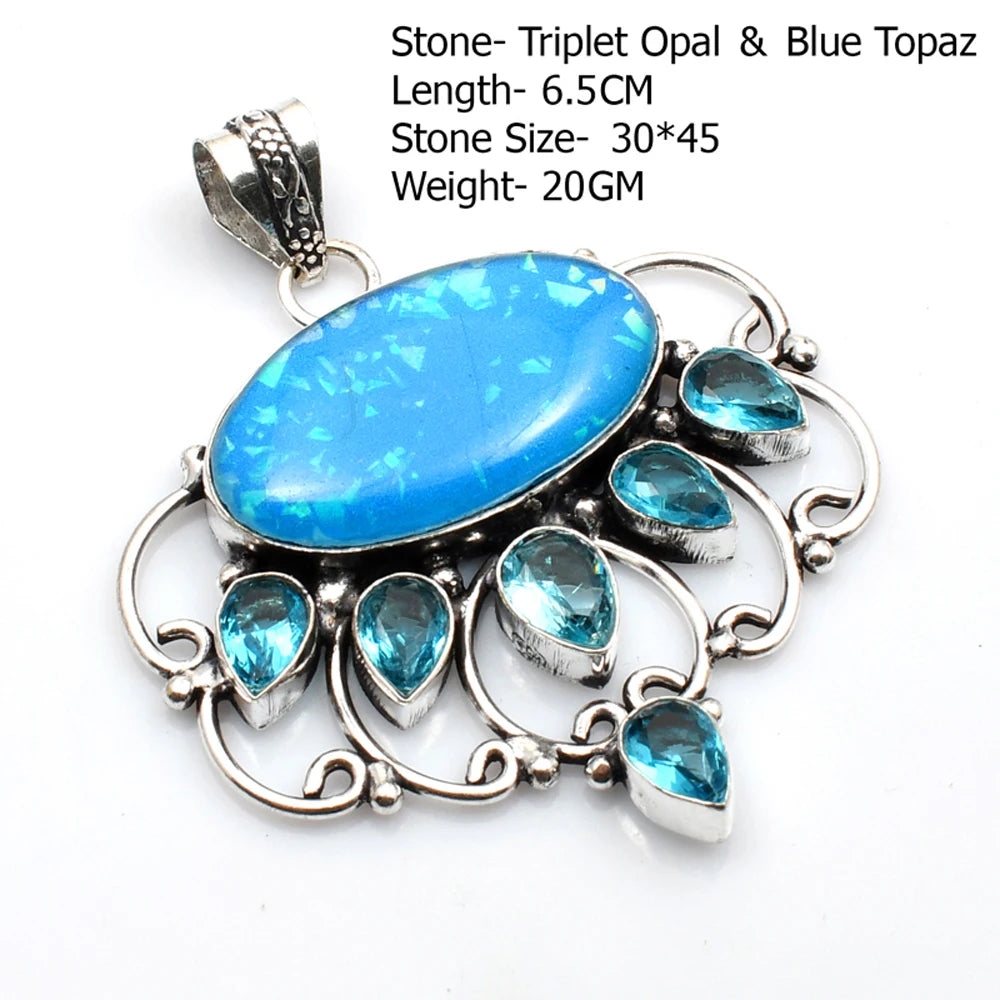 Silver Stone Artisan Crafted Pendants