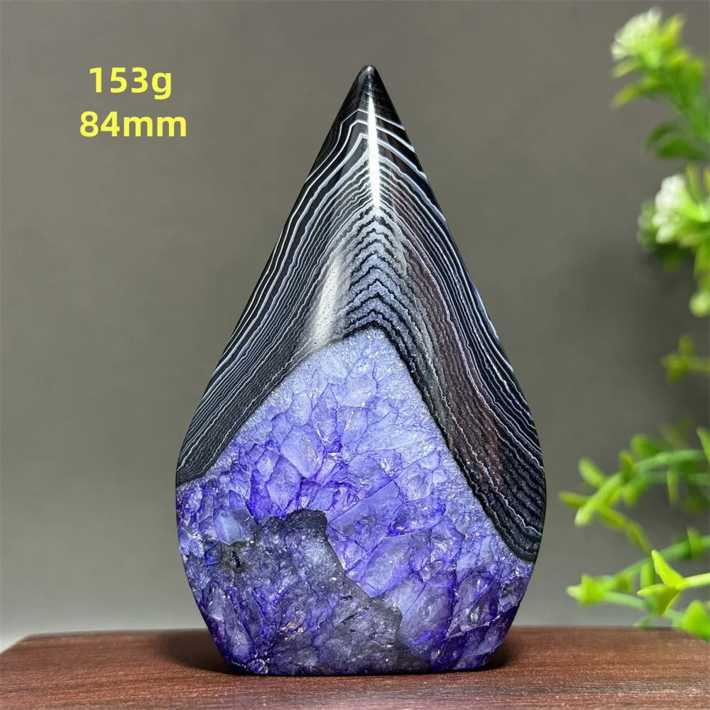 Natural Purple Agate Free-Form Torch