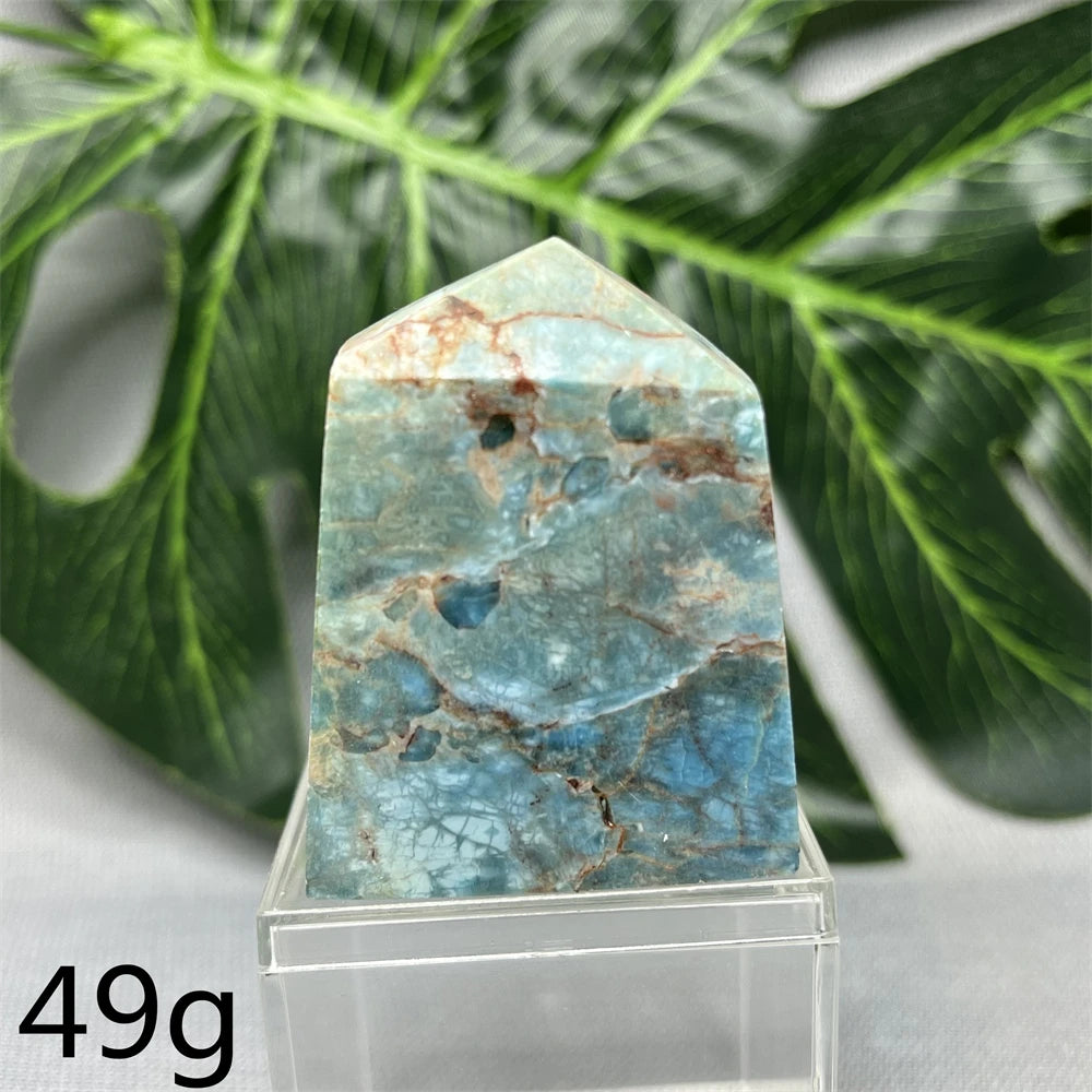 Natural Dominican Larimar Tower