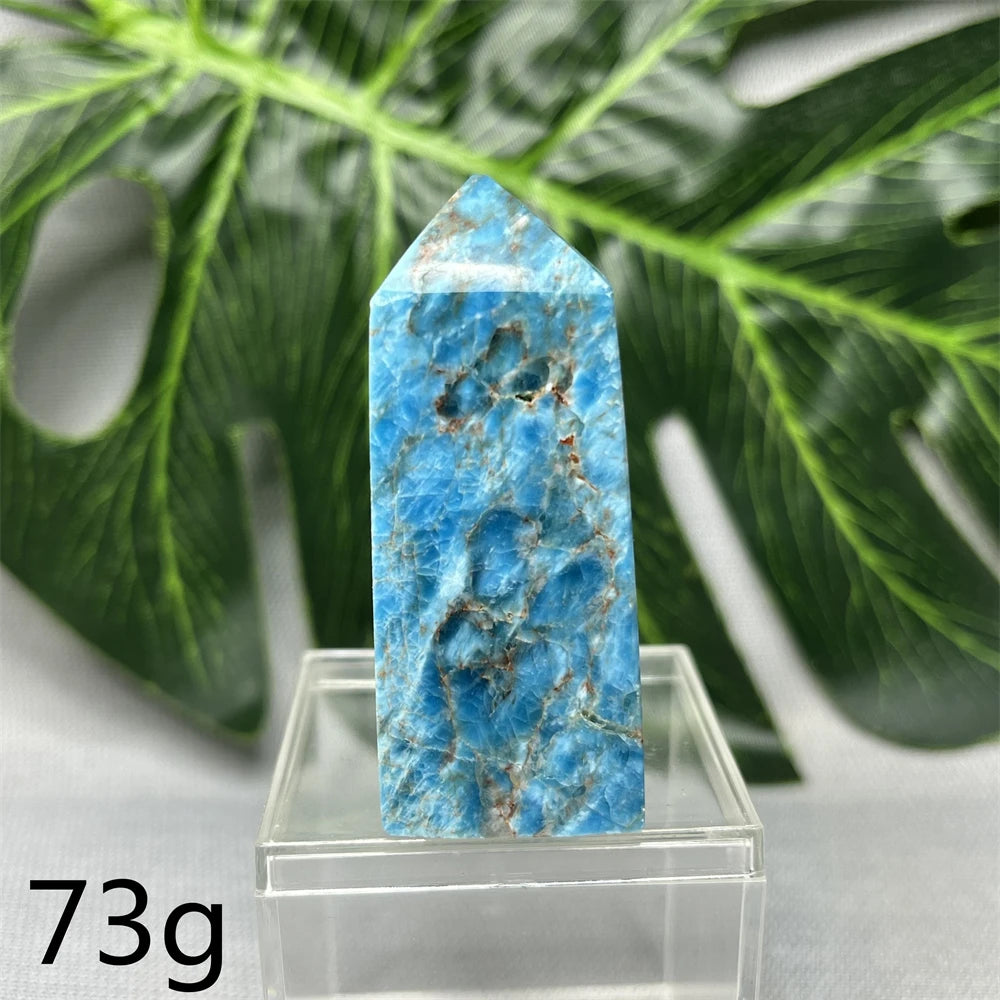 Natural Dominican Larimar Tower