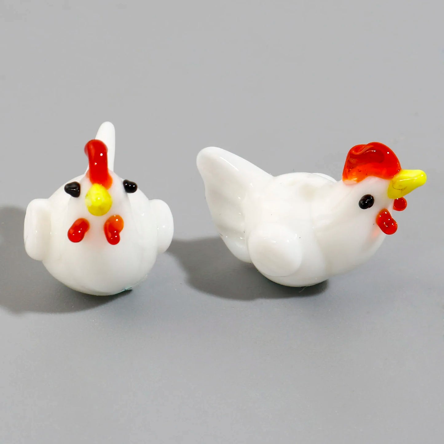 2pcs Panda Lampwork Glass Beads (14mm)