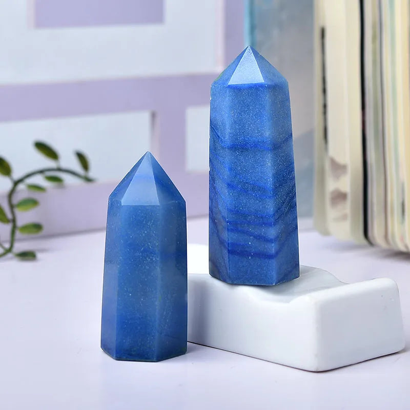 Natural Blue Aventurine Tower