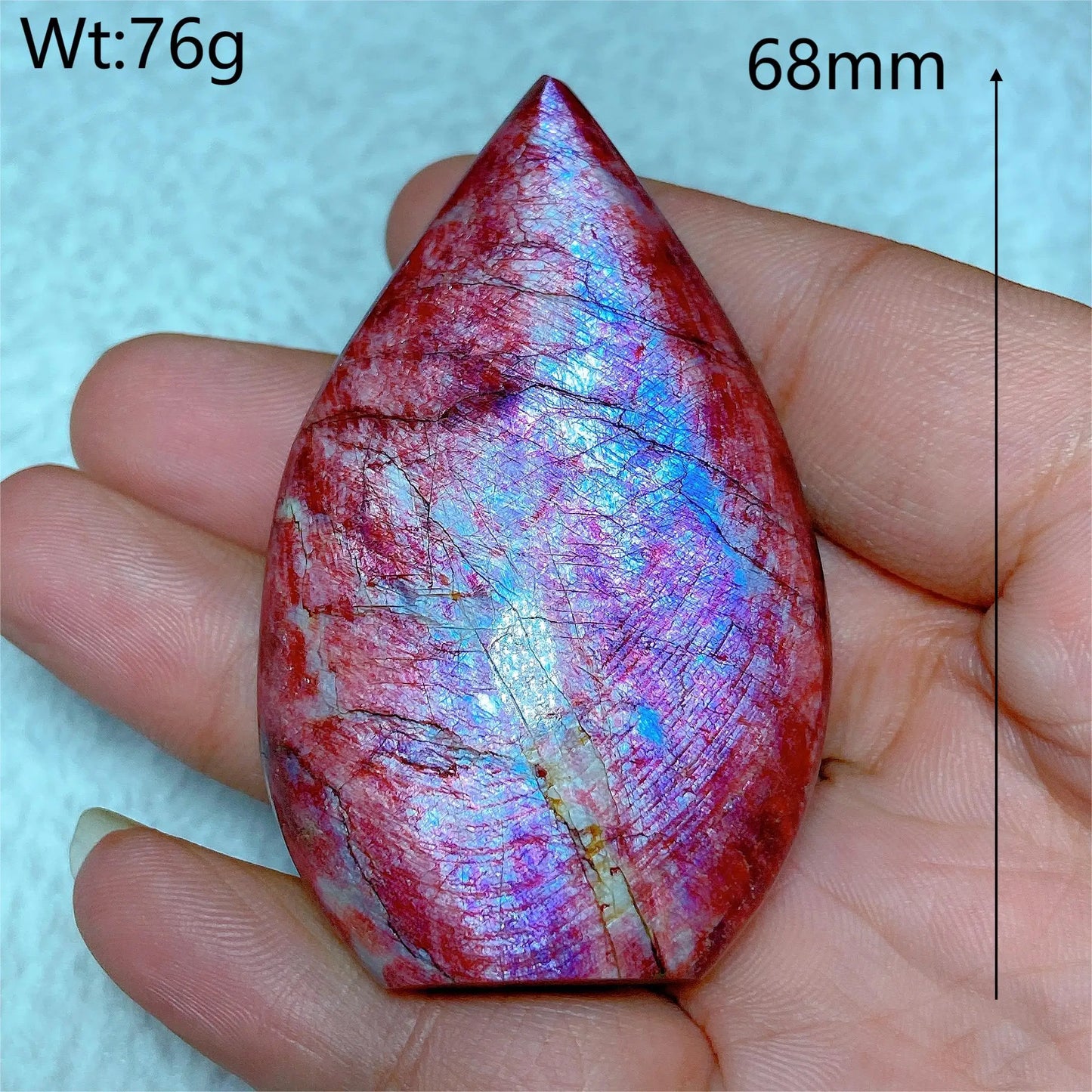 Natural Fire Moonstone Free Form Torch