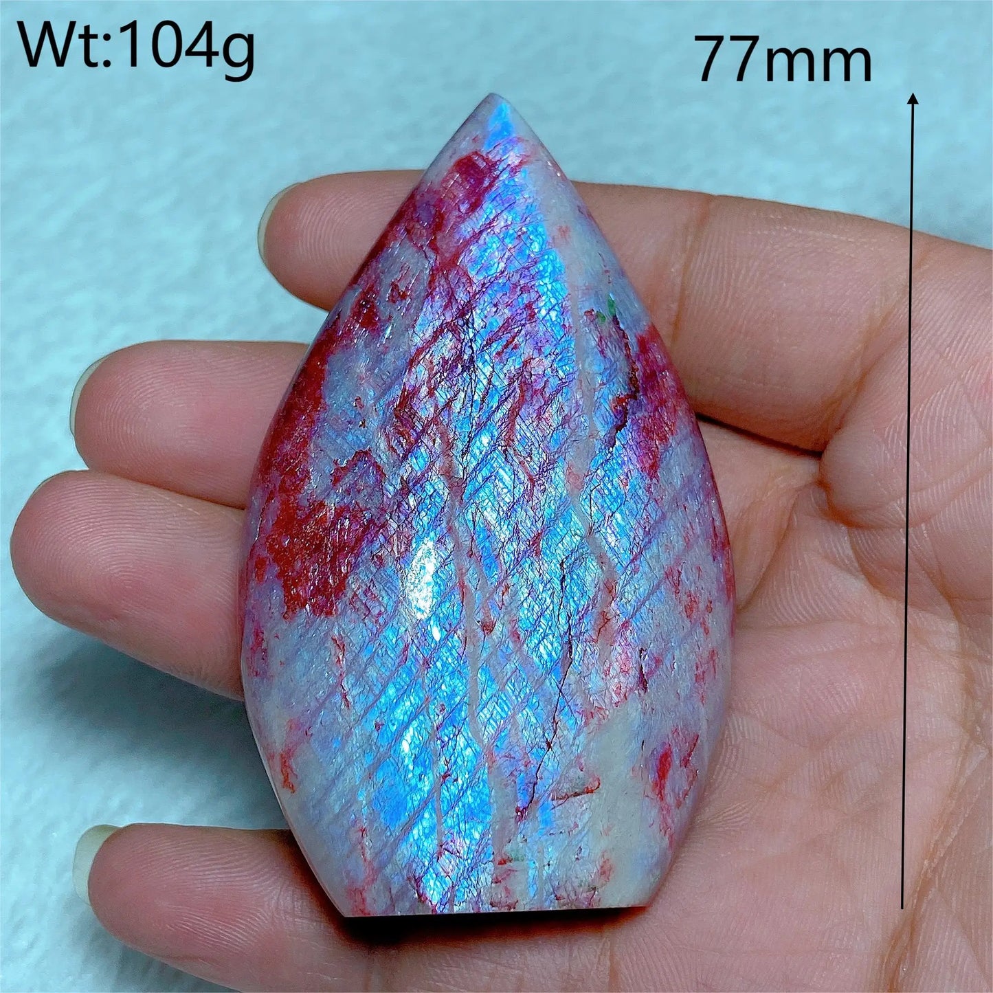 Natural Fire Moonstone Free Form Torch