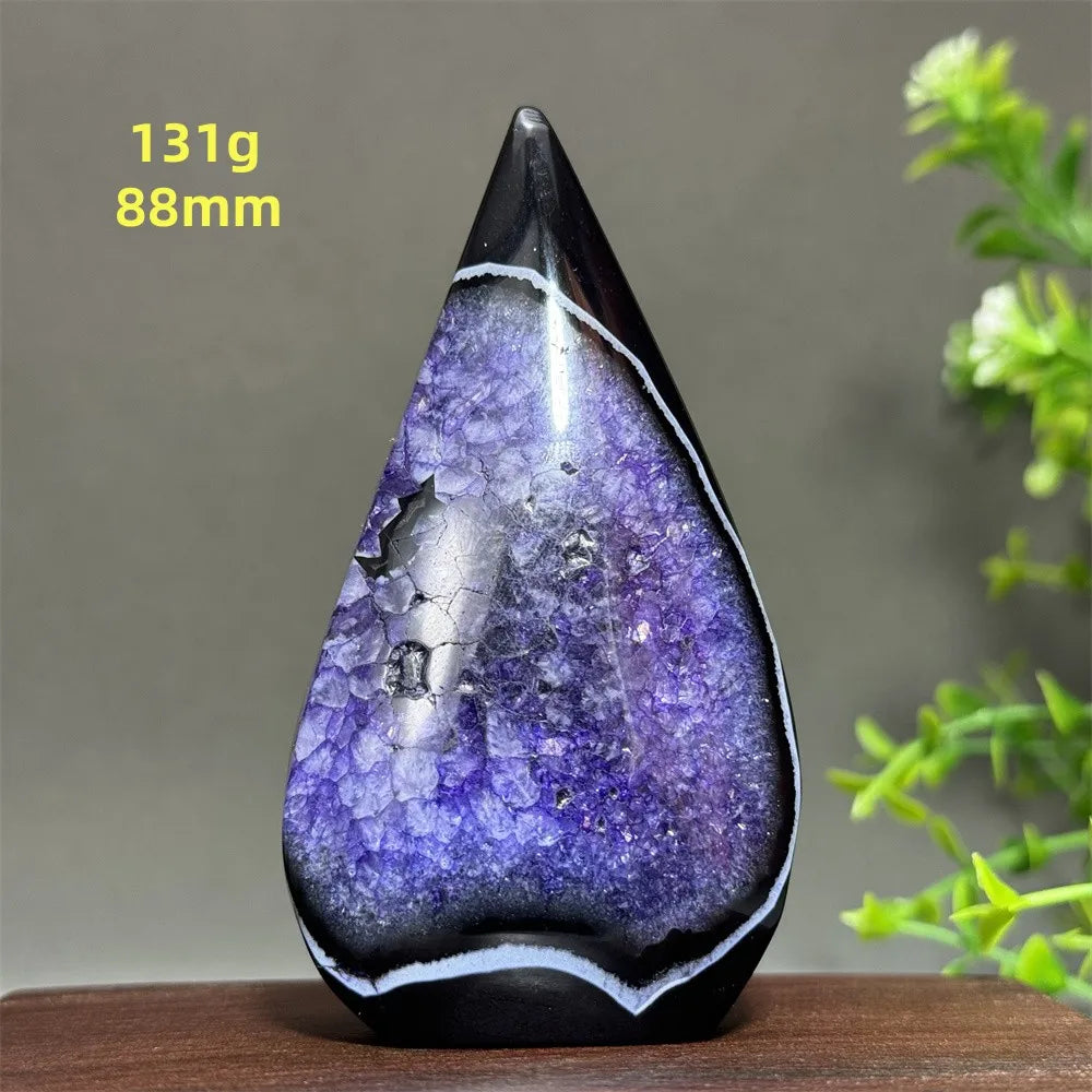 Natural Purple Agate Free-Form Torch