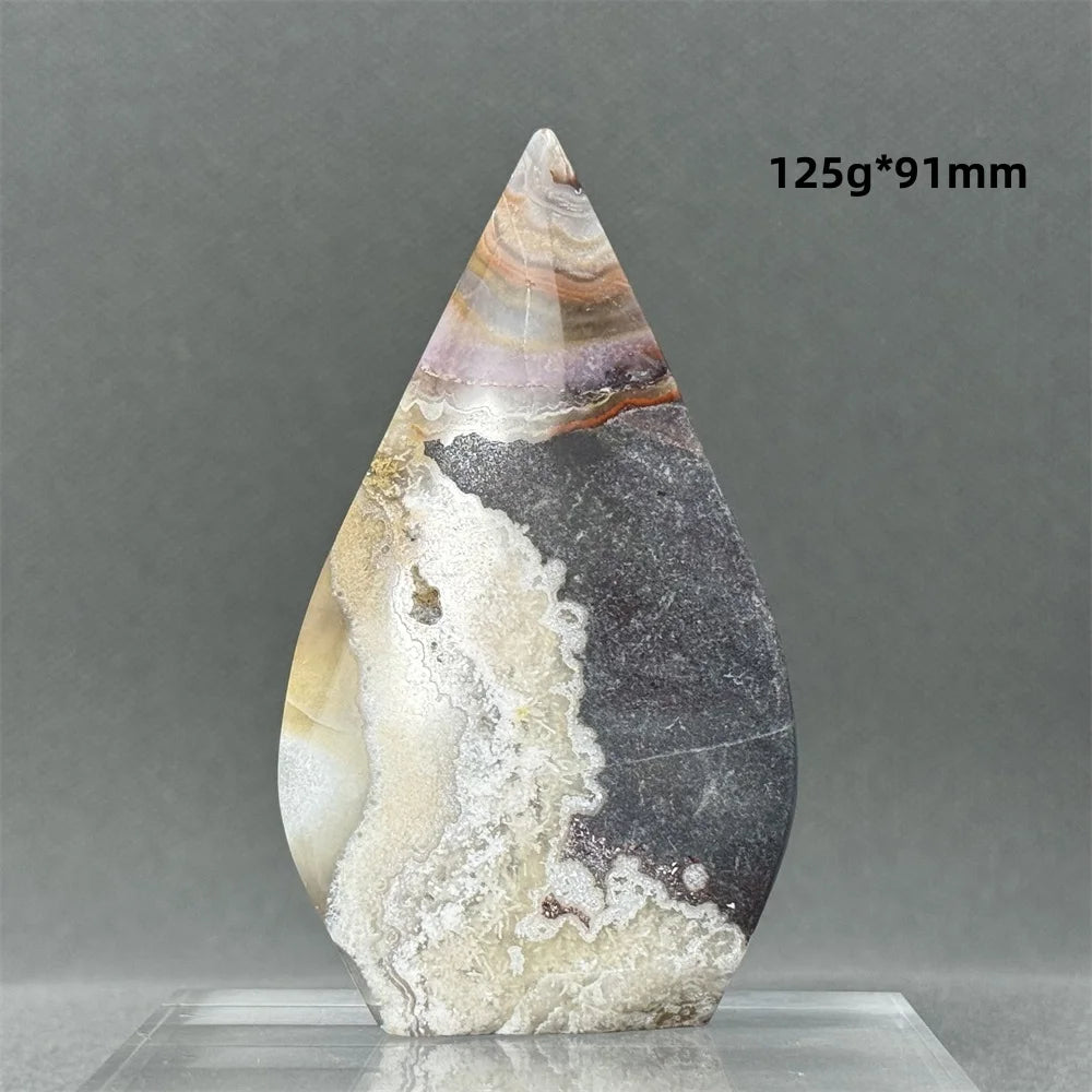 Natural Mexican Crazy Lace Agate Freeform Torch