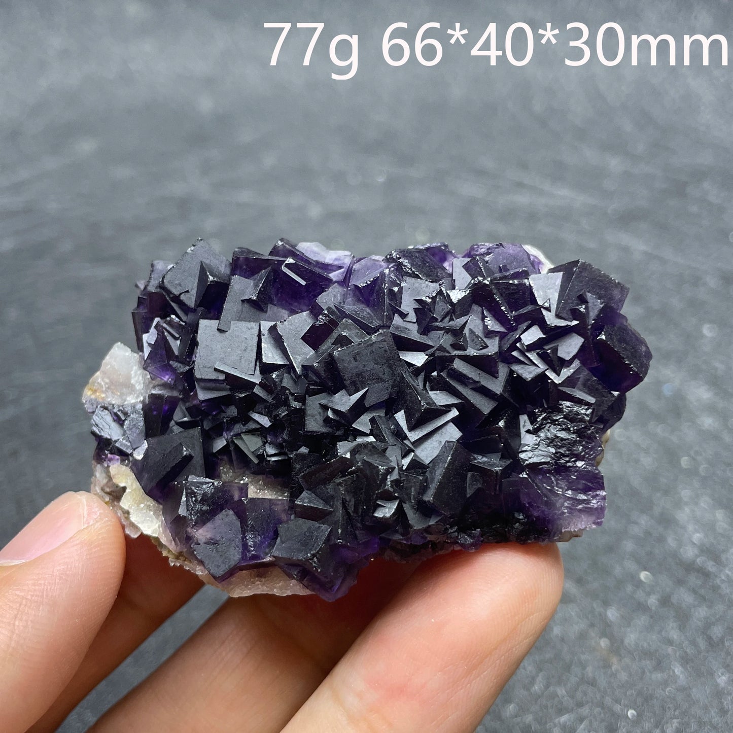 Natural Raw Purple Fluorite Crystal