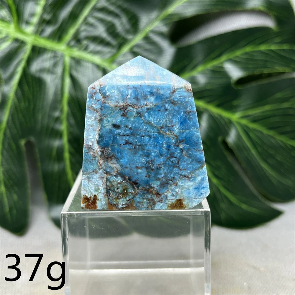 Natural Dominican Larimar Tower