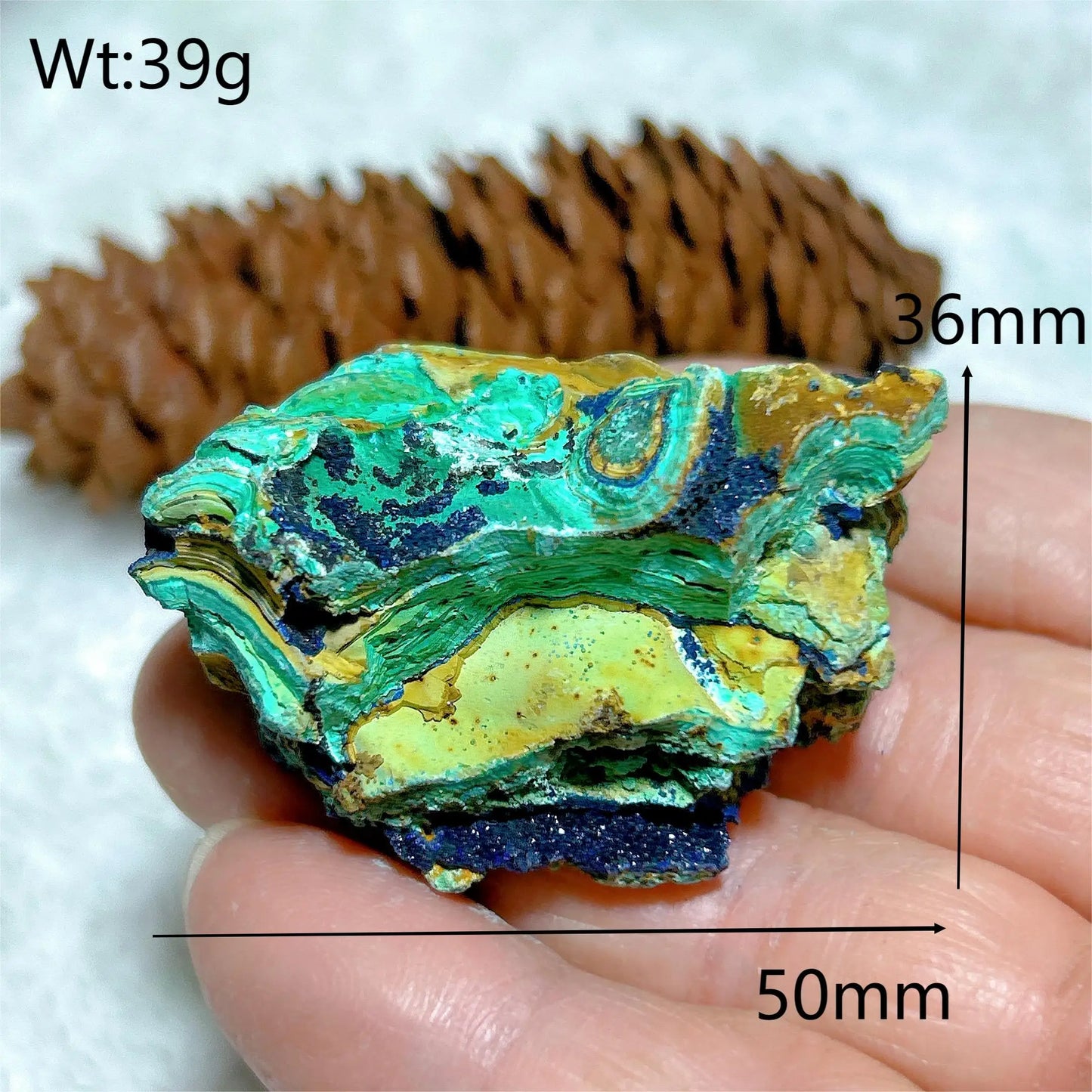 HQ Natural Chrysocolla With Azurite Specimen Medium