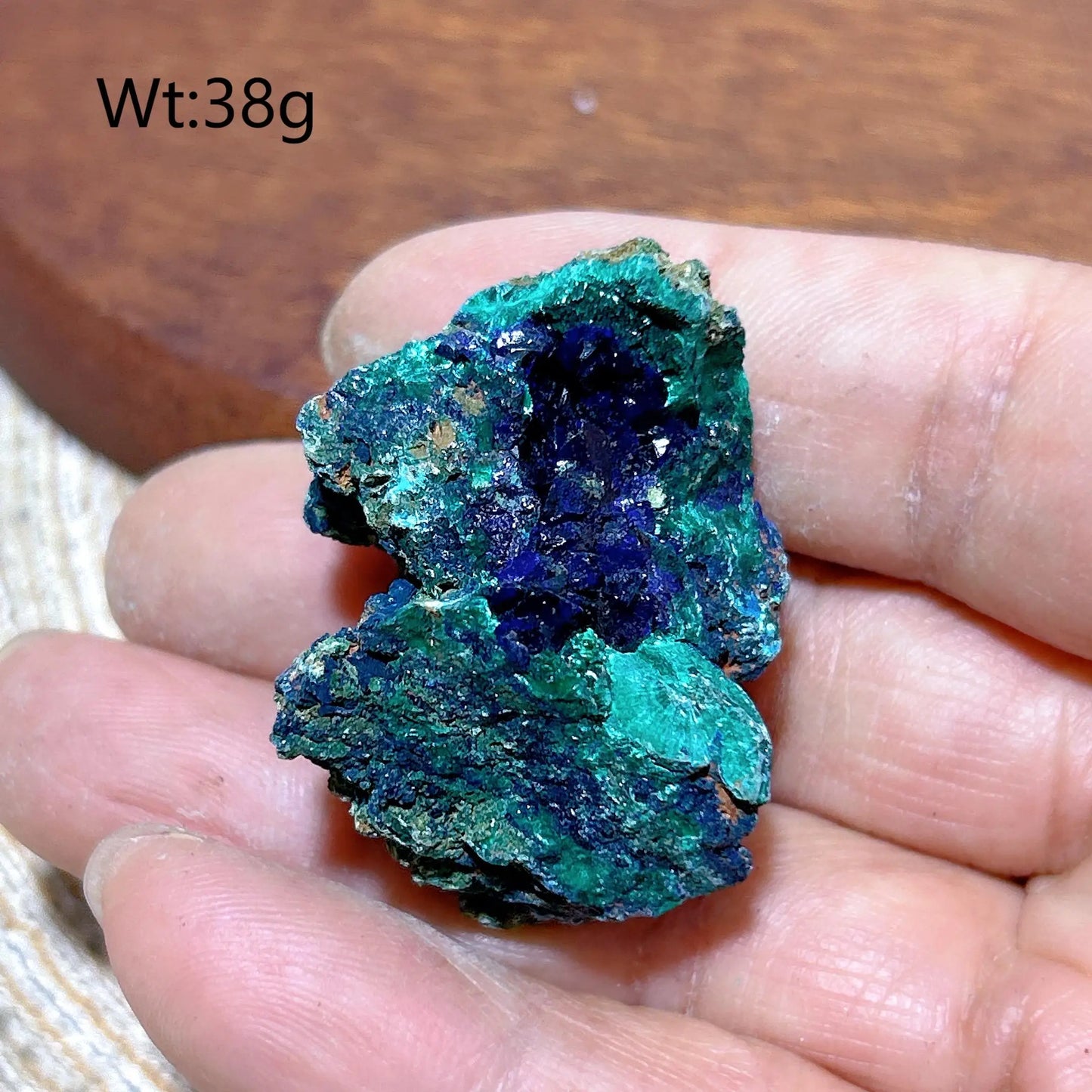 HQ Natural Chrysocolla With Azurite Specimen Medium