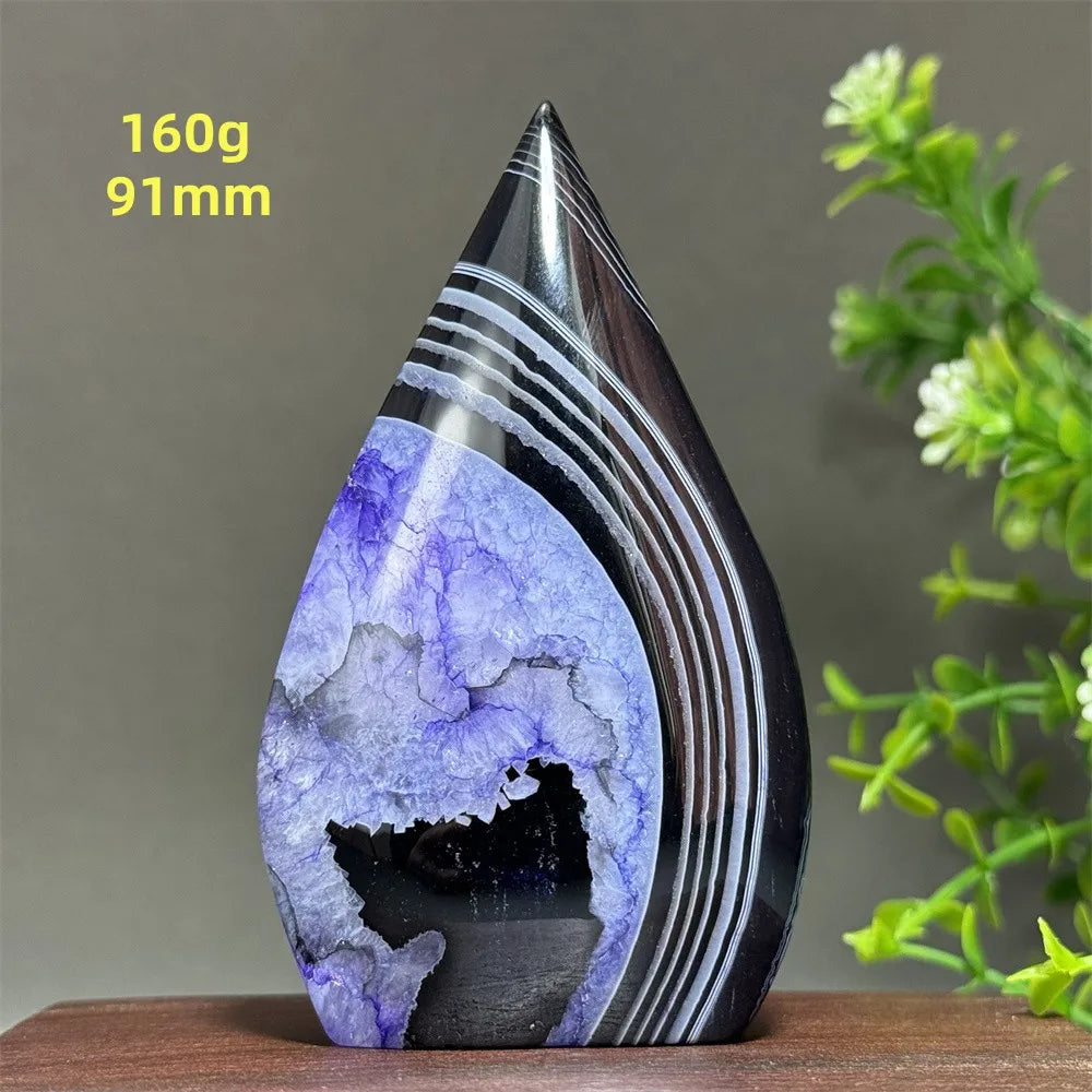 Natural Purple Agate Free-Form Torch