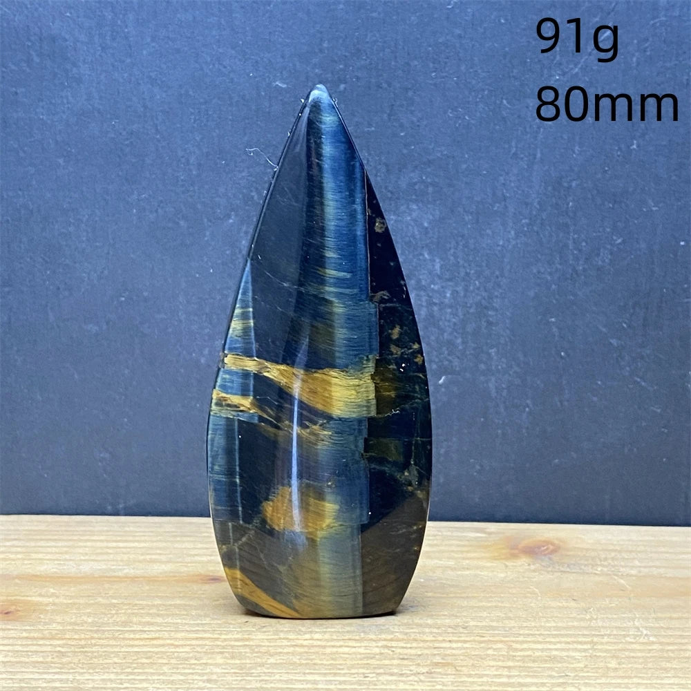 Natural Golden Blue Tigers Eye Torch